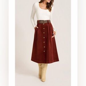 Matty M Marlowe Corduroy Skirt Size Medium